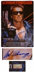 Arnold Schwarzenegger Signed The Terminator Movie Poster From 1984